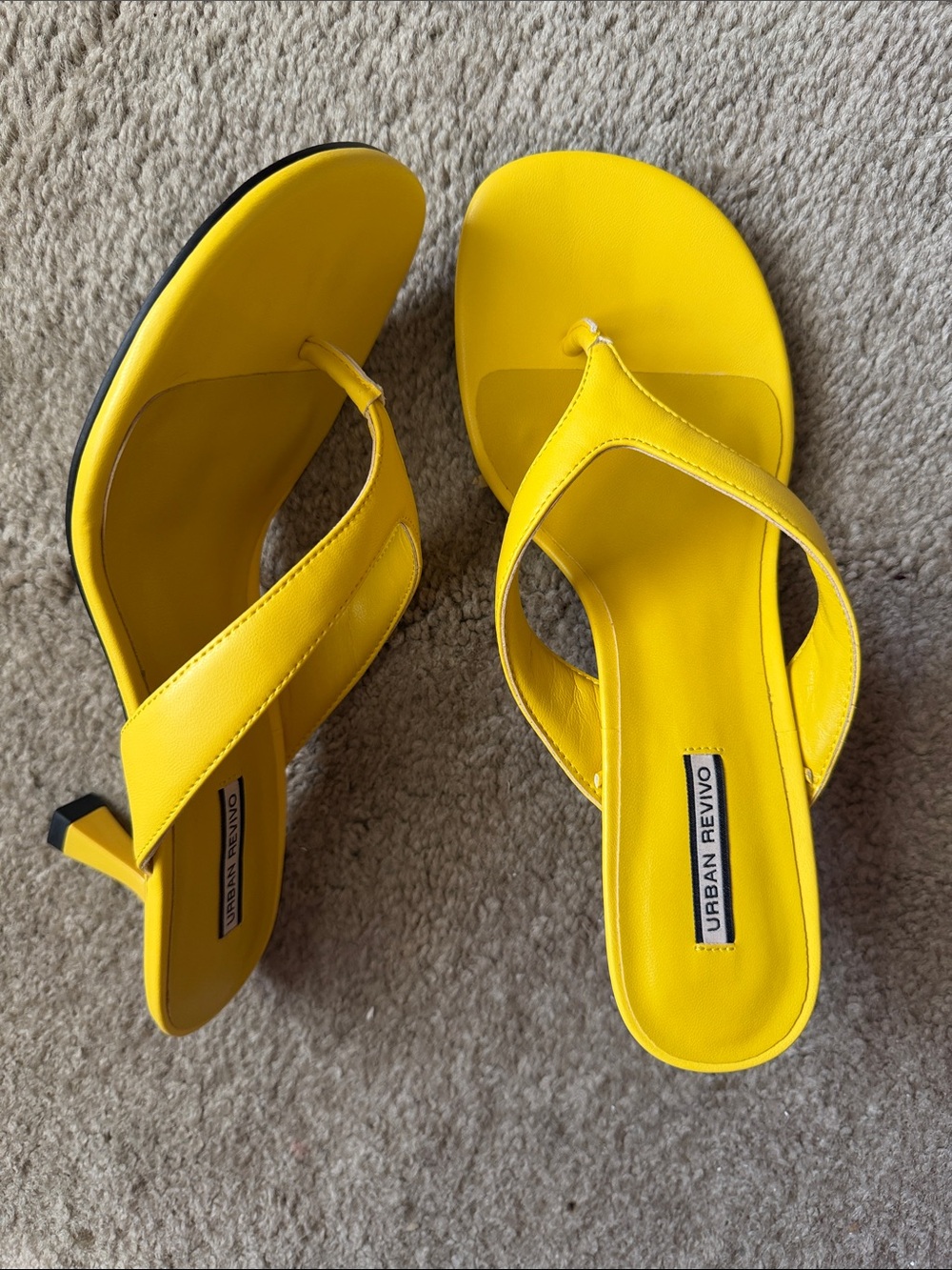 NEW! Urban Revivo Yellow thong sandals